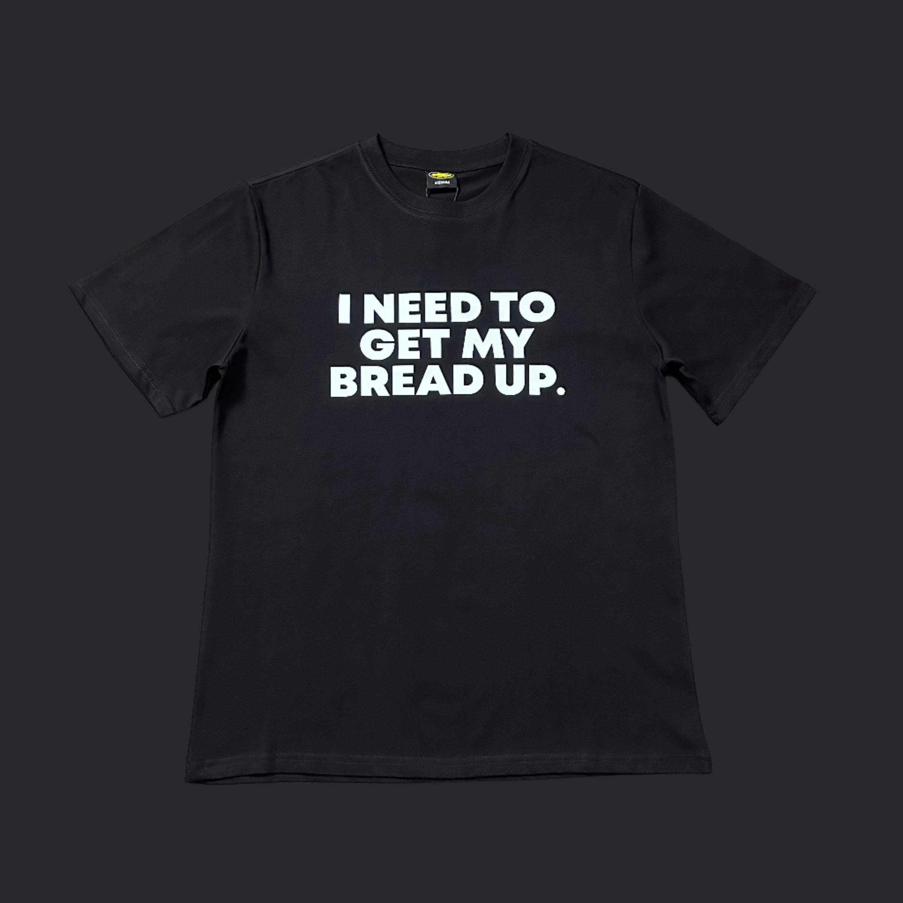 Corteiz "I NEED TO GET MY BREAD UP" Tee- Black