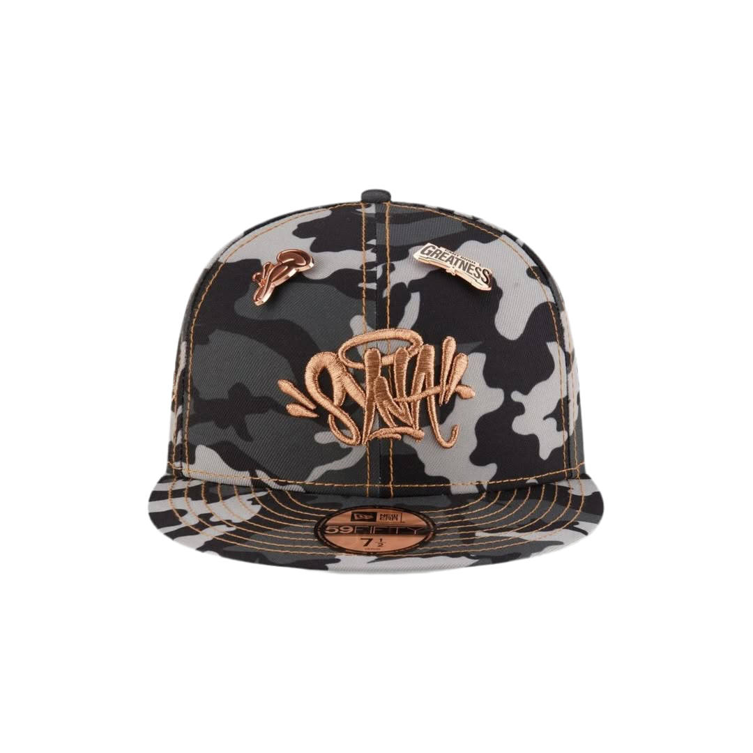Syna World x New Era 9Fifty Snapback Cap - Camo / Rose Gold