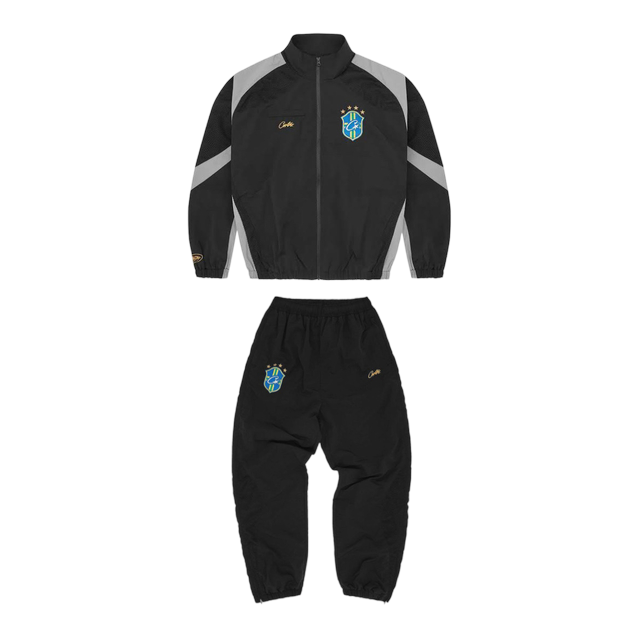 Corteiz Brazil Shuku Tracksuit- Black
