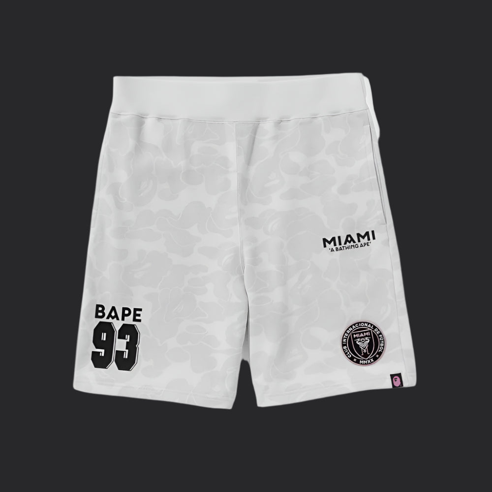 Bape X inter Miami Shorts- Grey