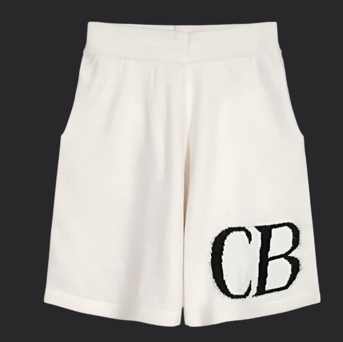 Cole Buxton CB Knitted Shorts- Beige