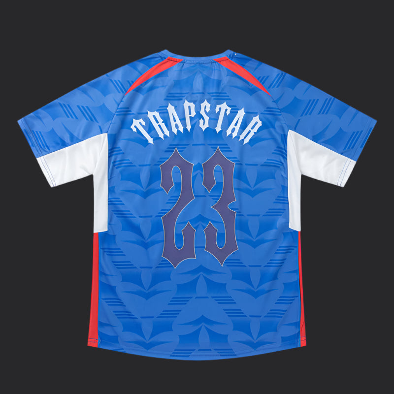Trapstar Irongate Carnival Edition Football Jersey- Blue/Red/White