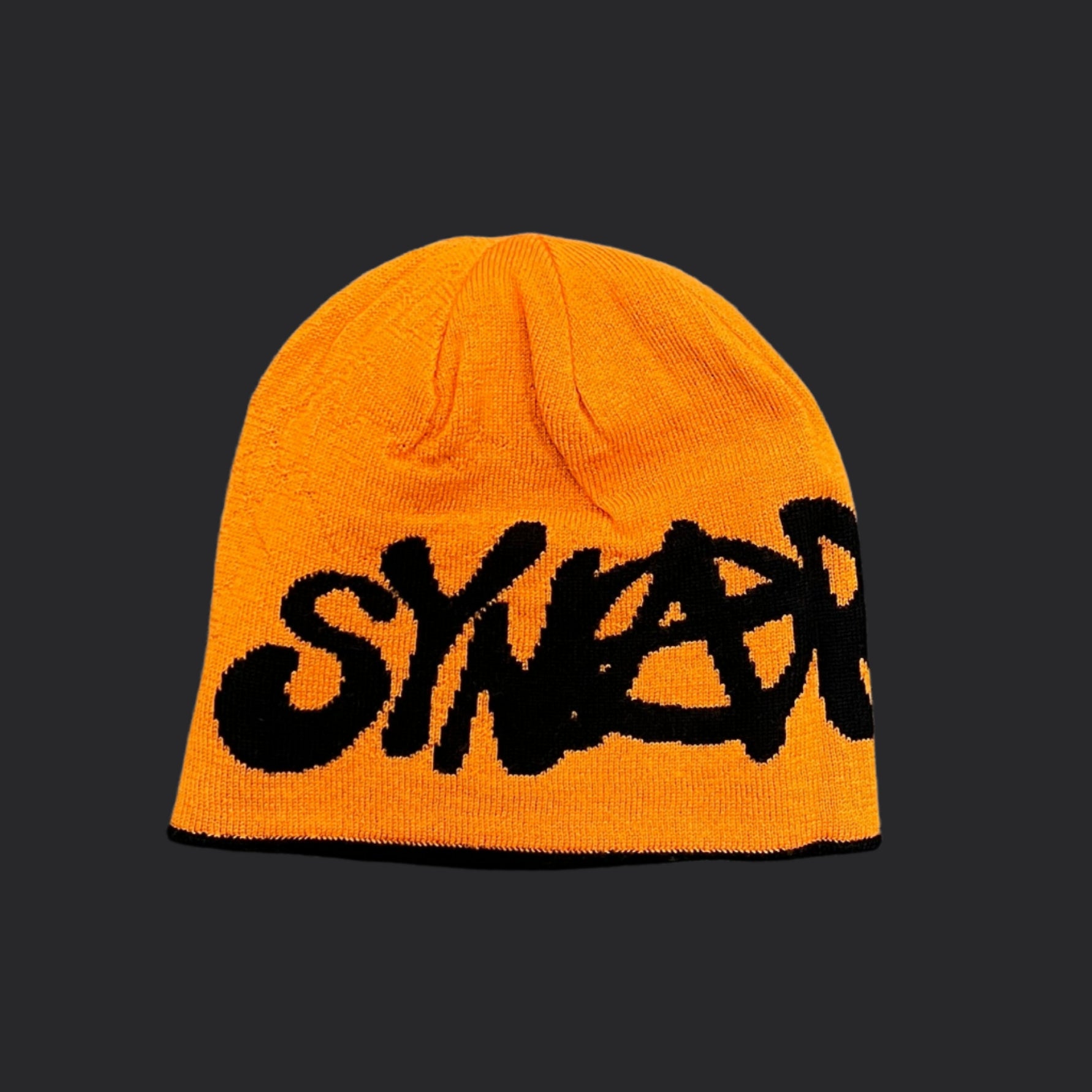 Reversible Synarchy Beanie- Black/Orange