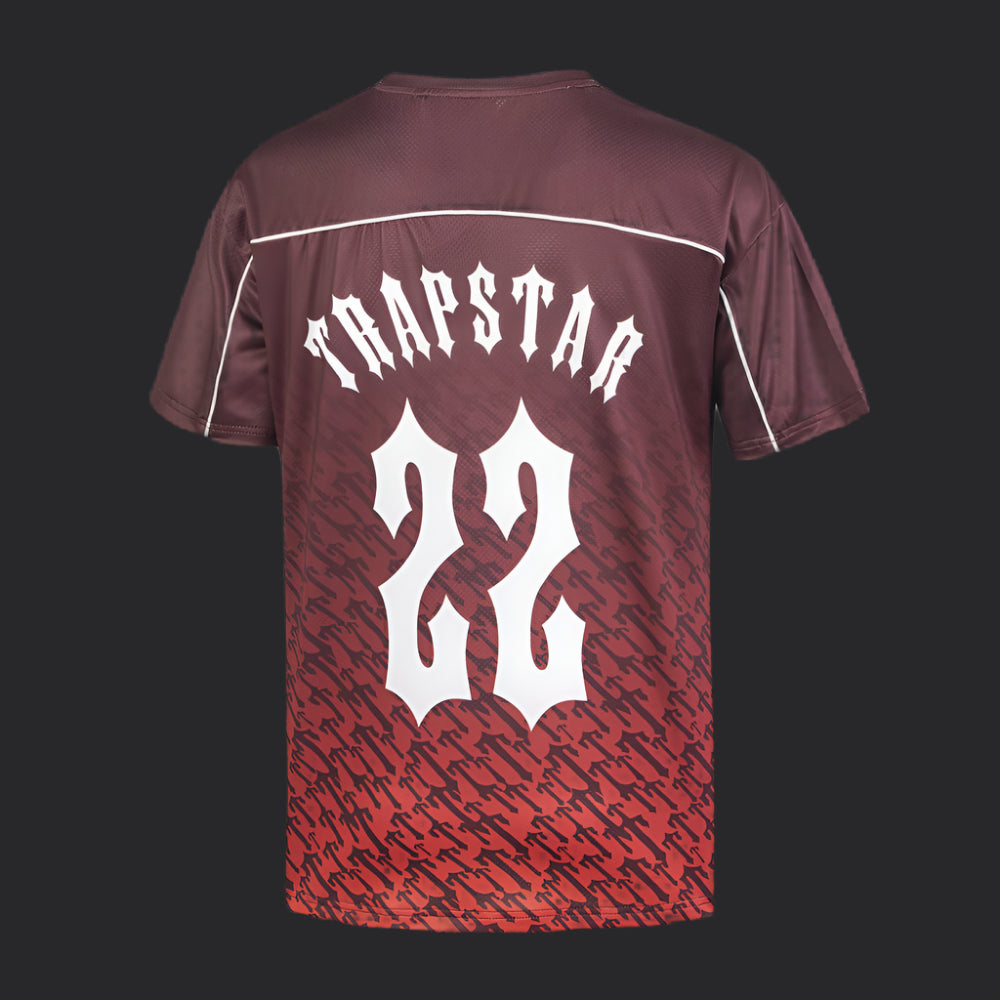 Trapstar T Monogram Football Jersey- Red