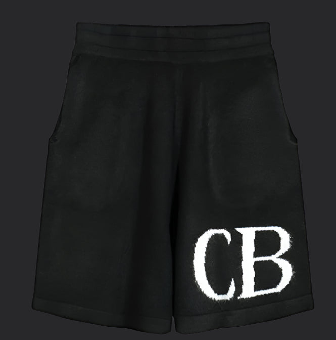 Cole Buxton CB Knitted Shorts- Black