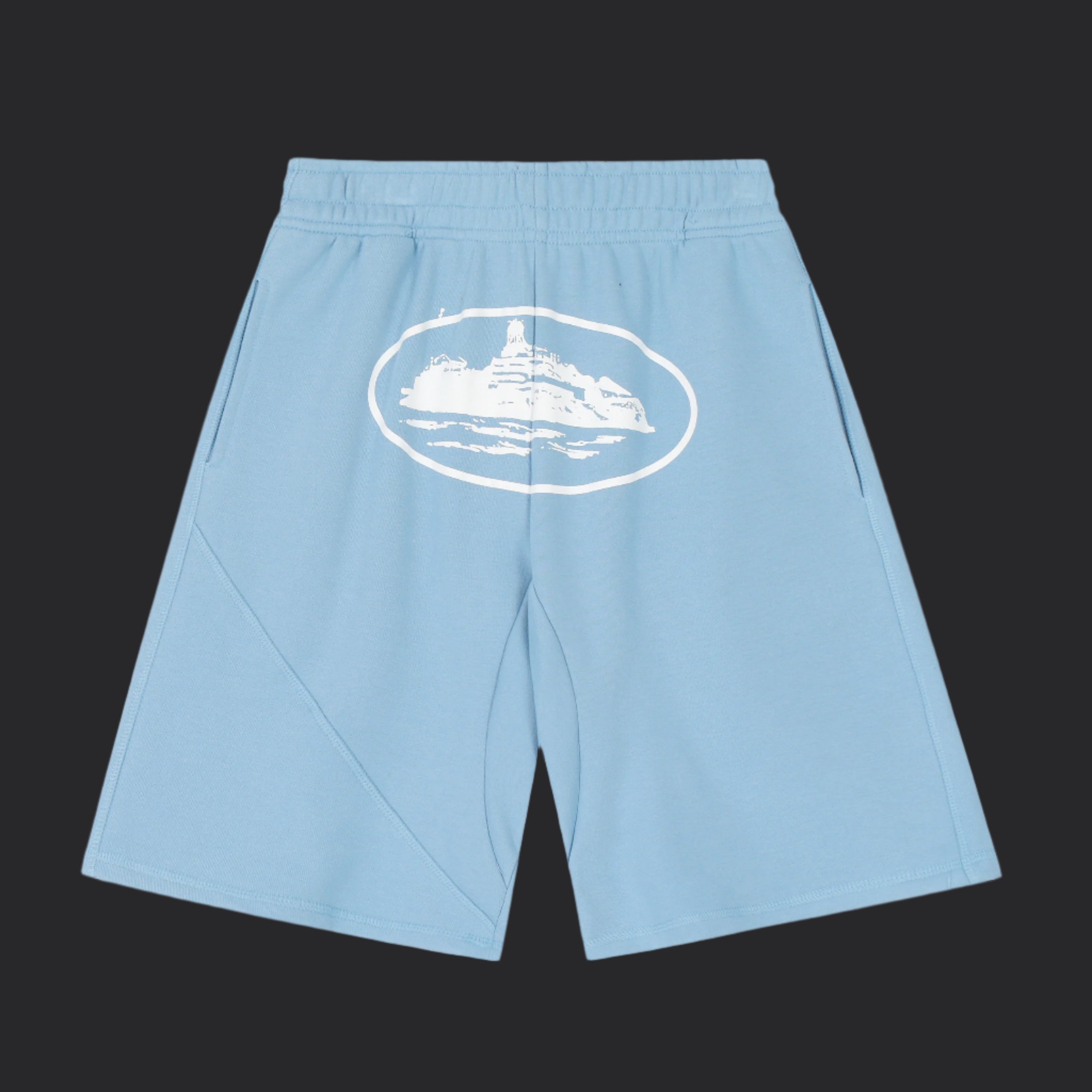 Corteiz Alcatraz Shorts- Baby Blue