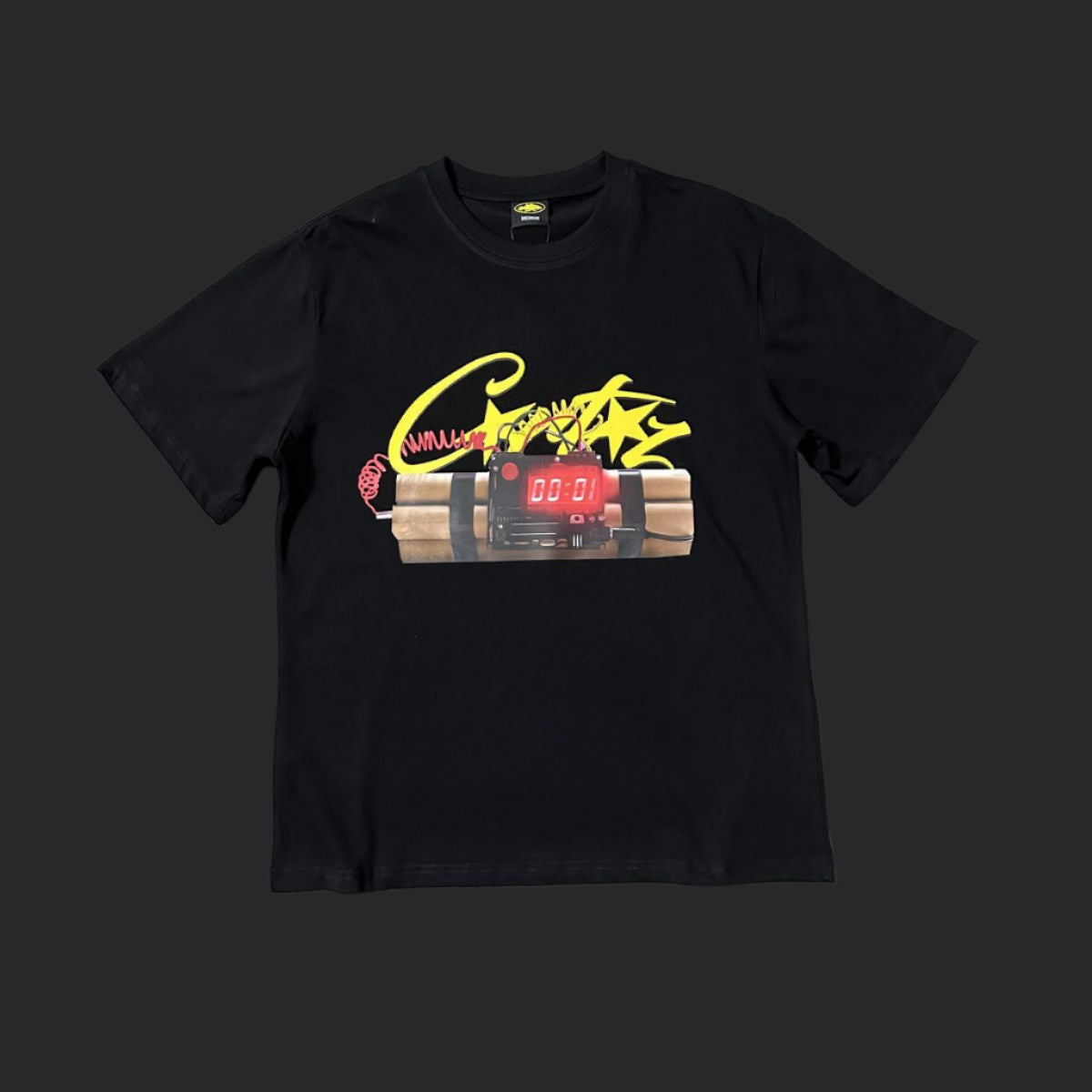 Corteiz "TIMES UP BITCH" Tee- Black