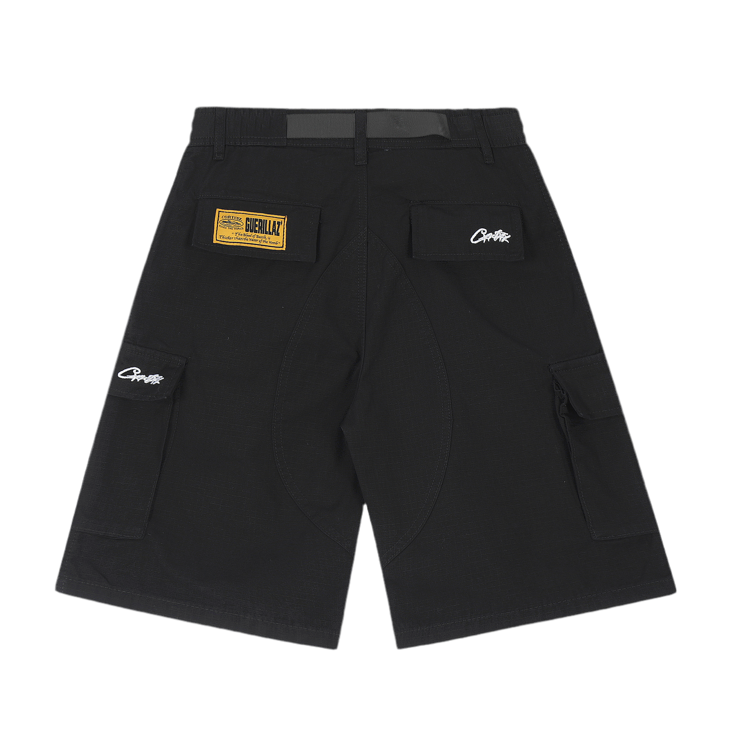Corteiz Cargo Shorts- Black