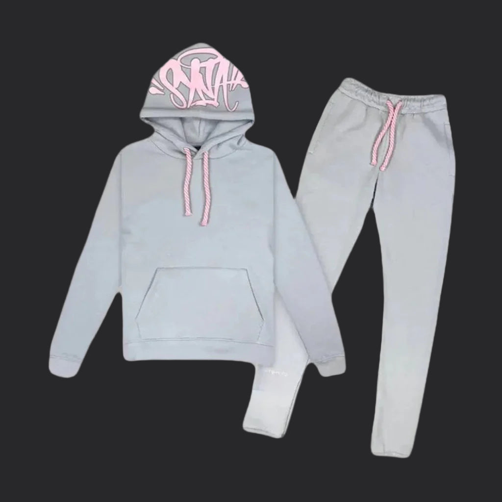 Syna World Tracksuit- Grey/Pink