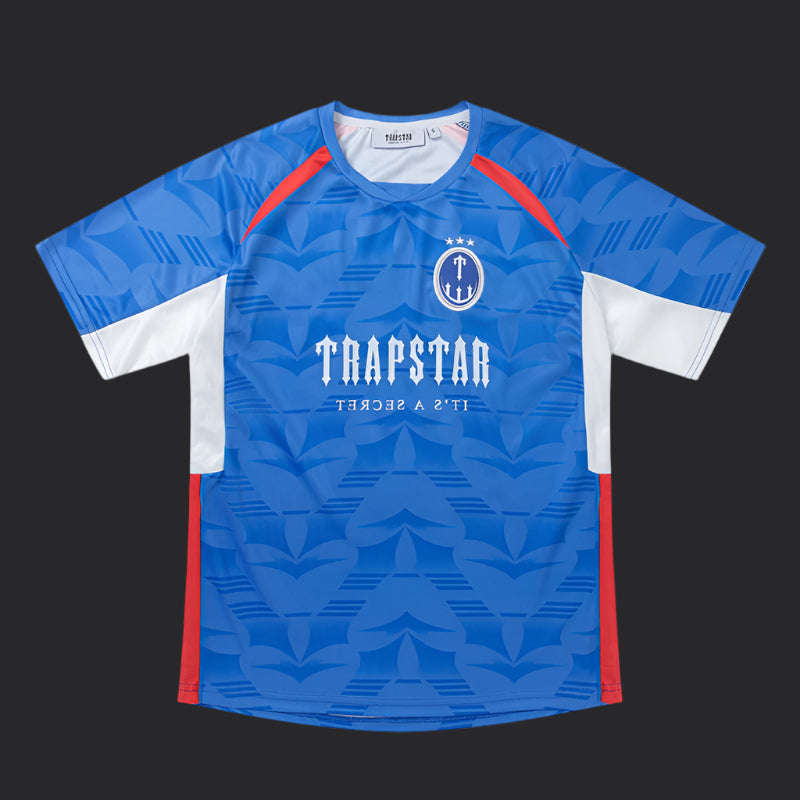 Trapstar Irongate Carnival Edition Football Jersey- Blue/Red/White