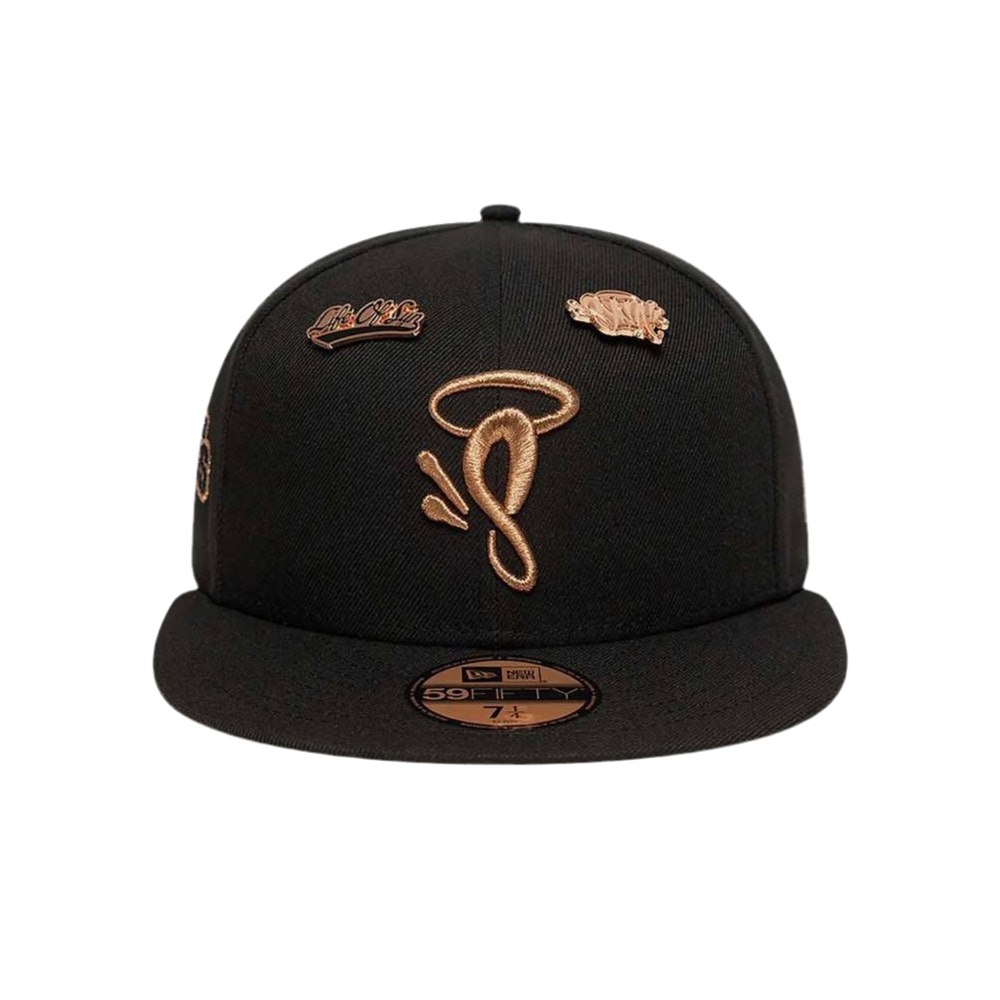 Syna World x New Era 9Fifty Snapback Cap - Black / Rose Gold