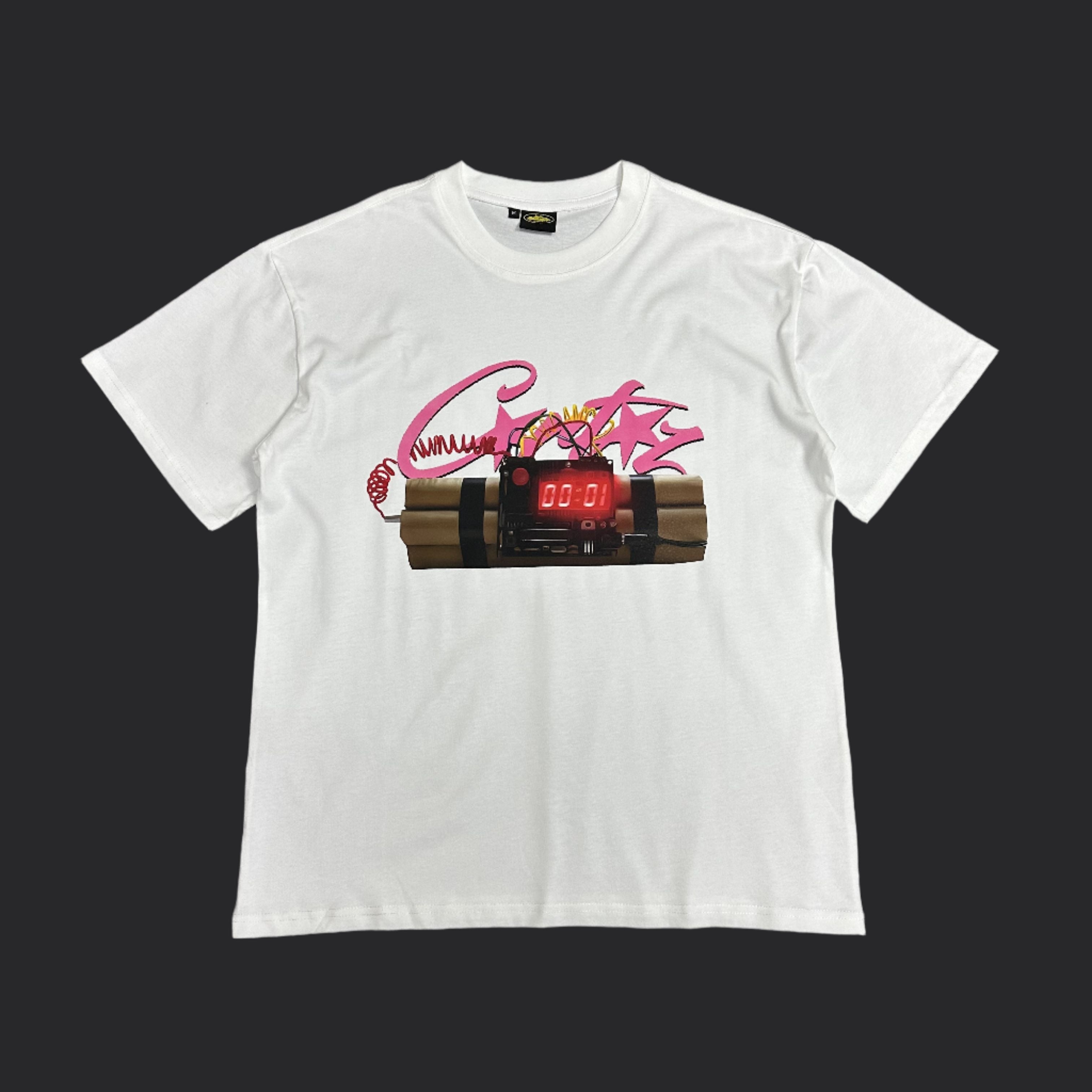 Corteiz "NO TIME 4 LUV" Tee- White