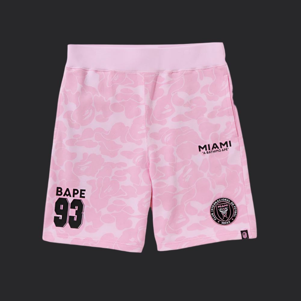 Bape X inter Miami Shorts- Pink