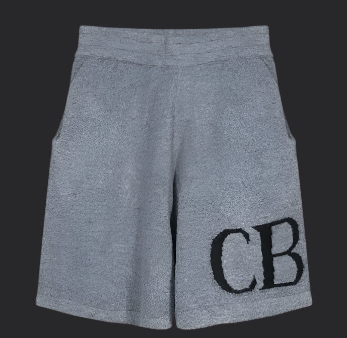 Cole Buxton CB Knitted Shorts- Grey