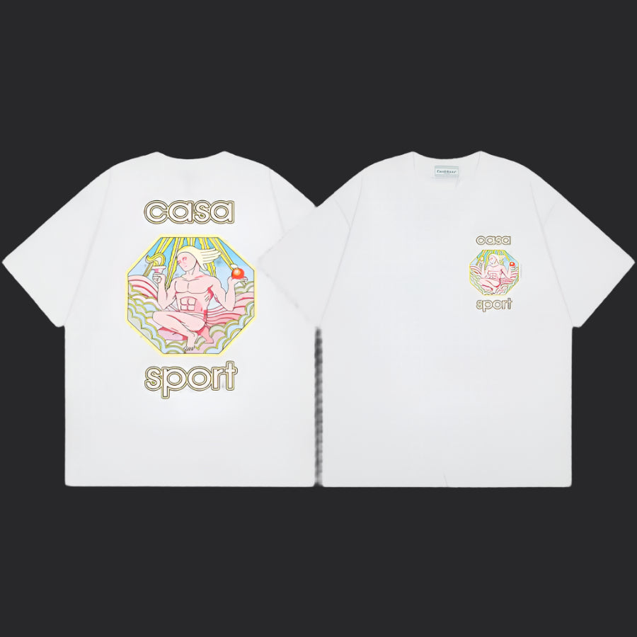 Casablanca Sport T-Shirt- White
