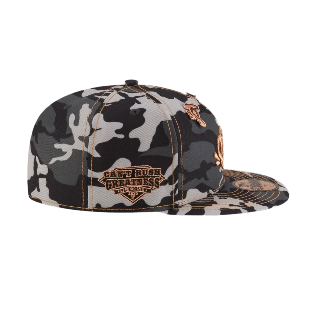 Syna World x New Era 9Fifty Snapback Cap - Camo / Rose Gold