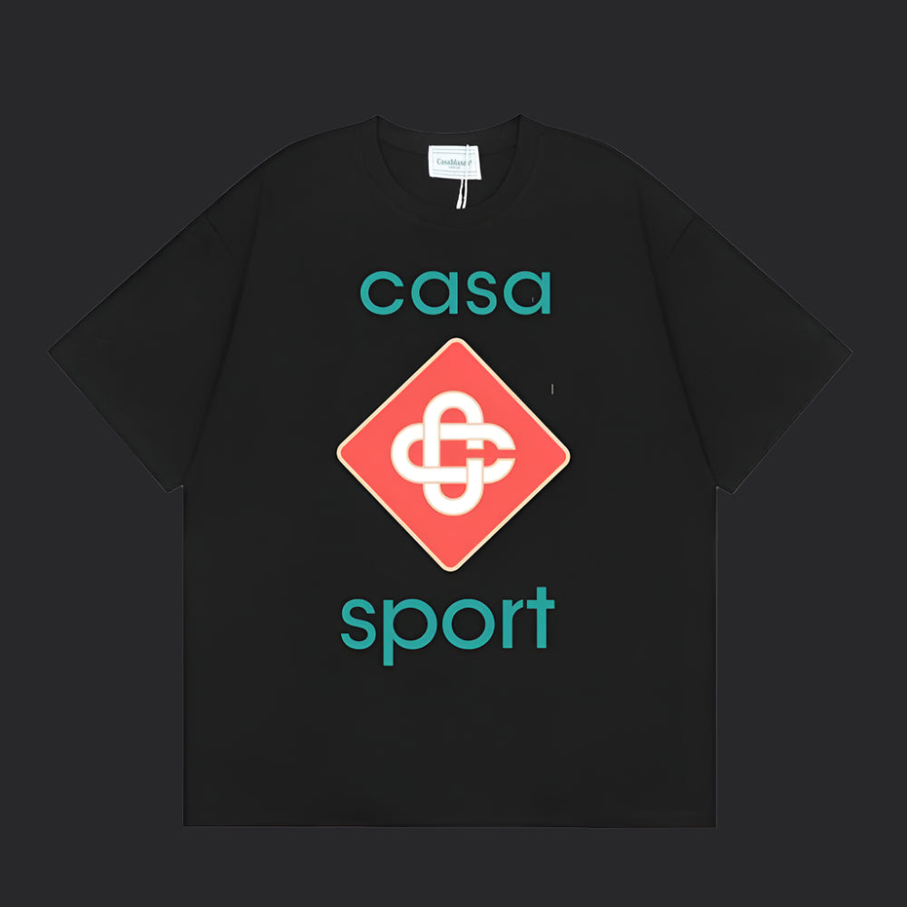 Casablanca Sport T-Shirt- Black