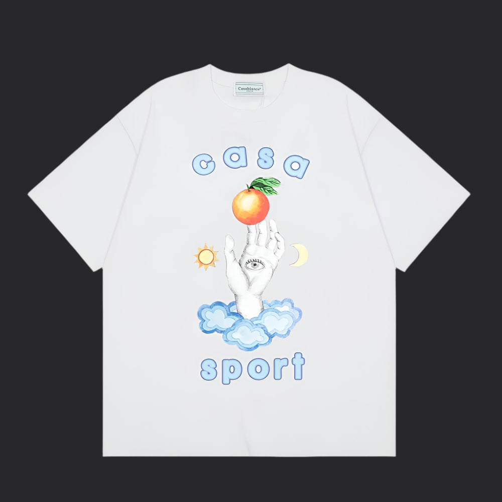 Casablanca Sport T-Shirt- White
