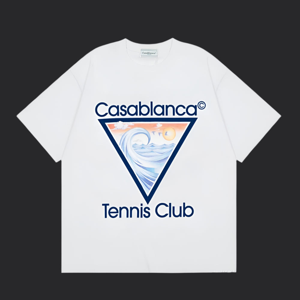 Casablanca Tennis T-Shirt- White