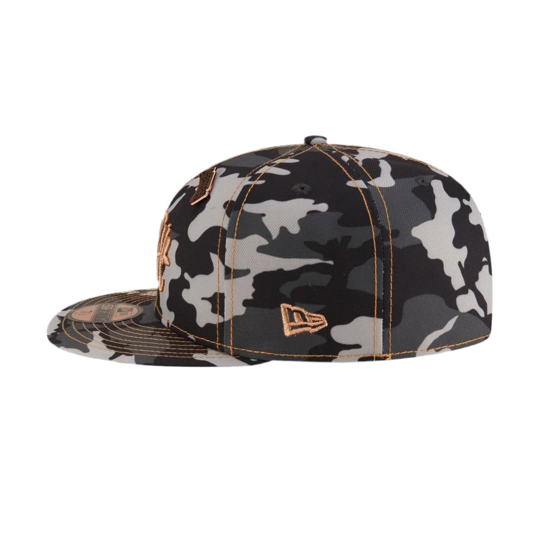 Syna World x New Era 9Fifty Snapback Cap - Camo / Rose Gold