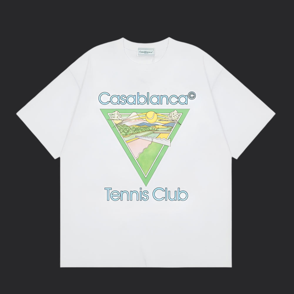 Casablanca Tennis T-Shirt- White