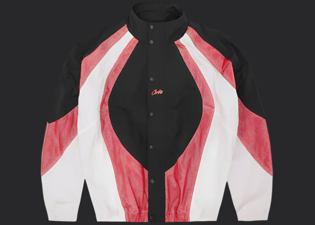 Corteiz Vertigo Shuku Jacket- Black/Red