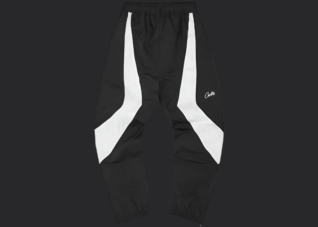Corteiz Vertigo Shuku Joggers- Black/White