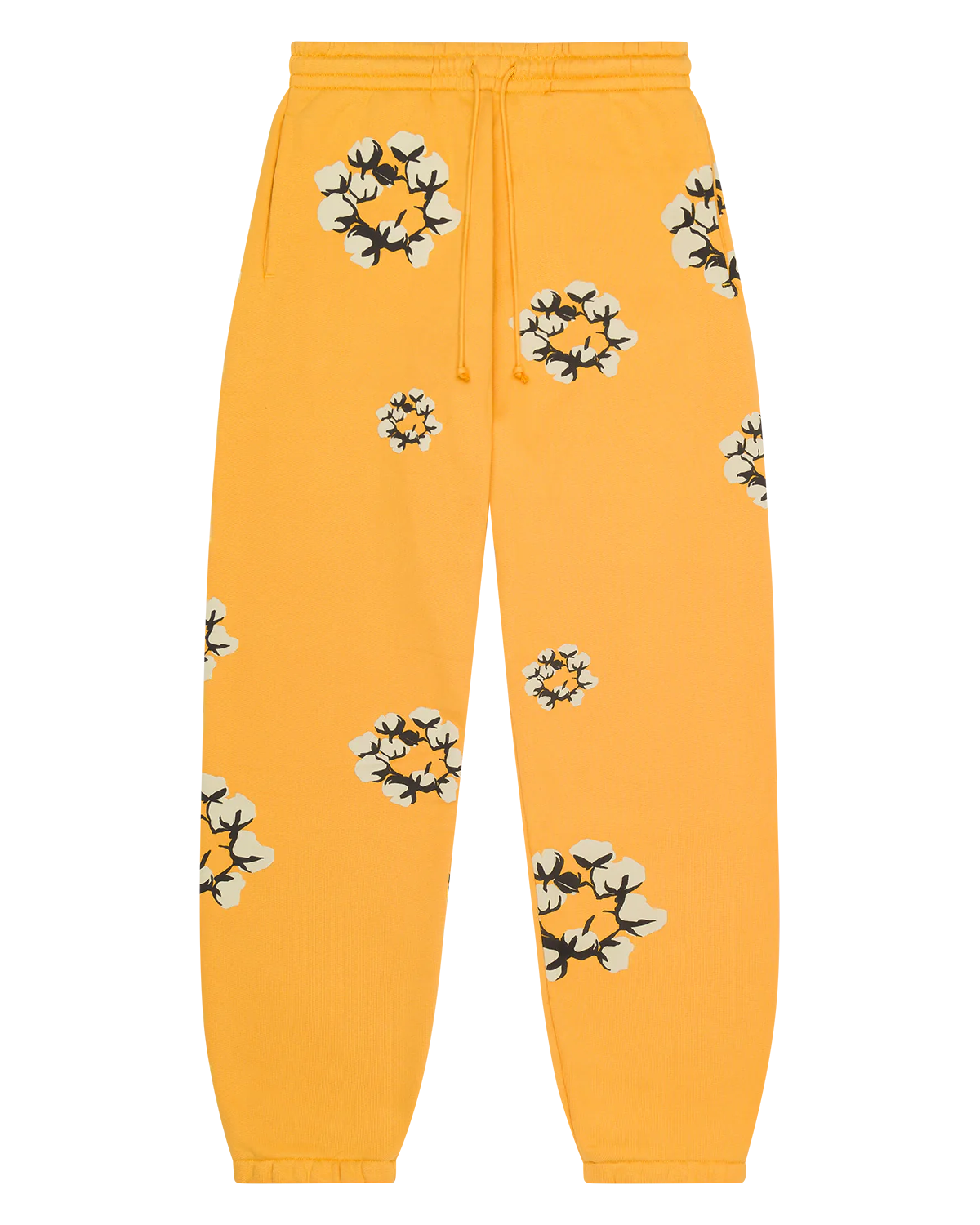 Denim Tears "Cactus Tears" Wreath Sweatpants- Yellow