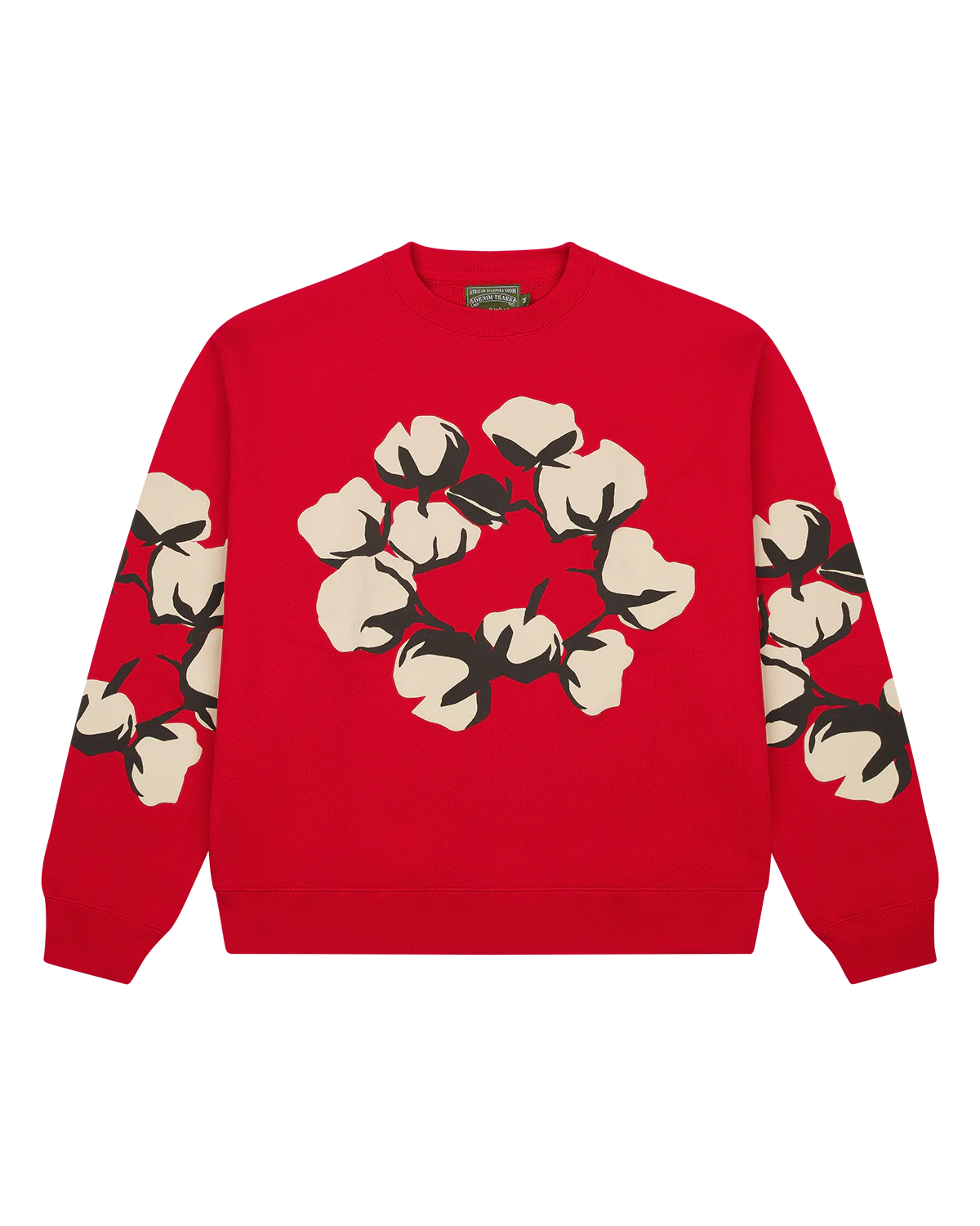 Denim Tears "Cactus Tears" Crewneck- Red