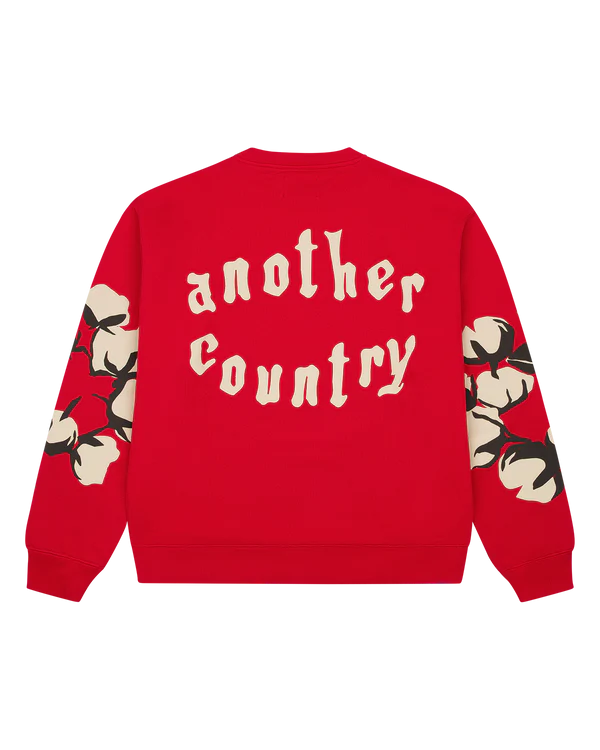 Denim Tears "Cactus Tears" Crewneck- Red