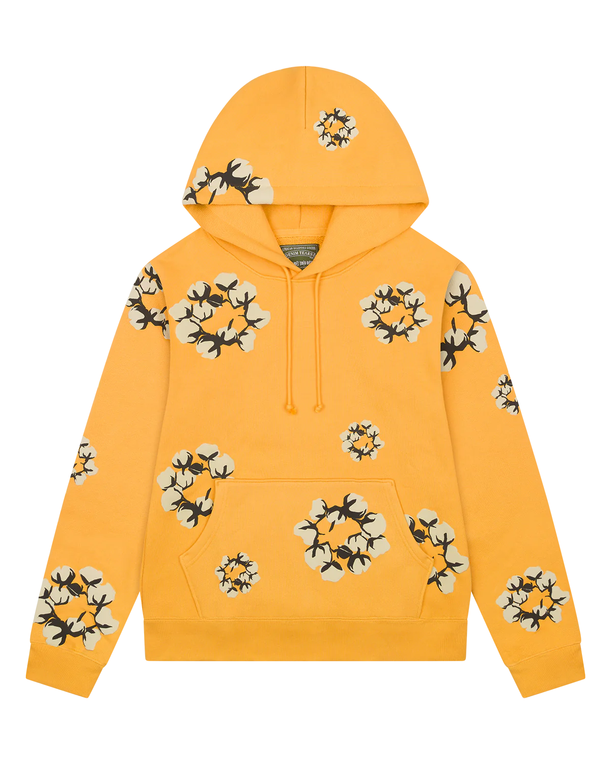 Denim Tears "Cactus Tears" Wreath Hoodie- Yellow