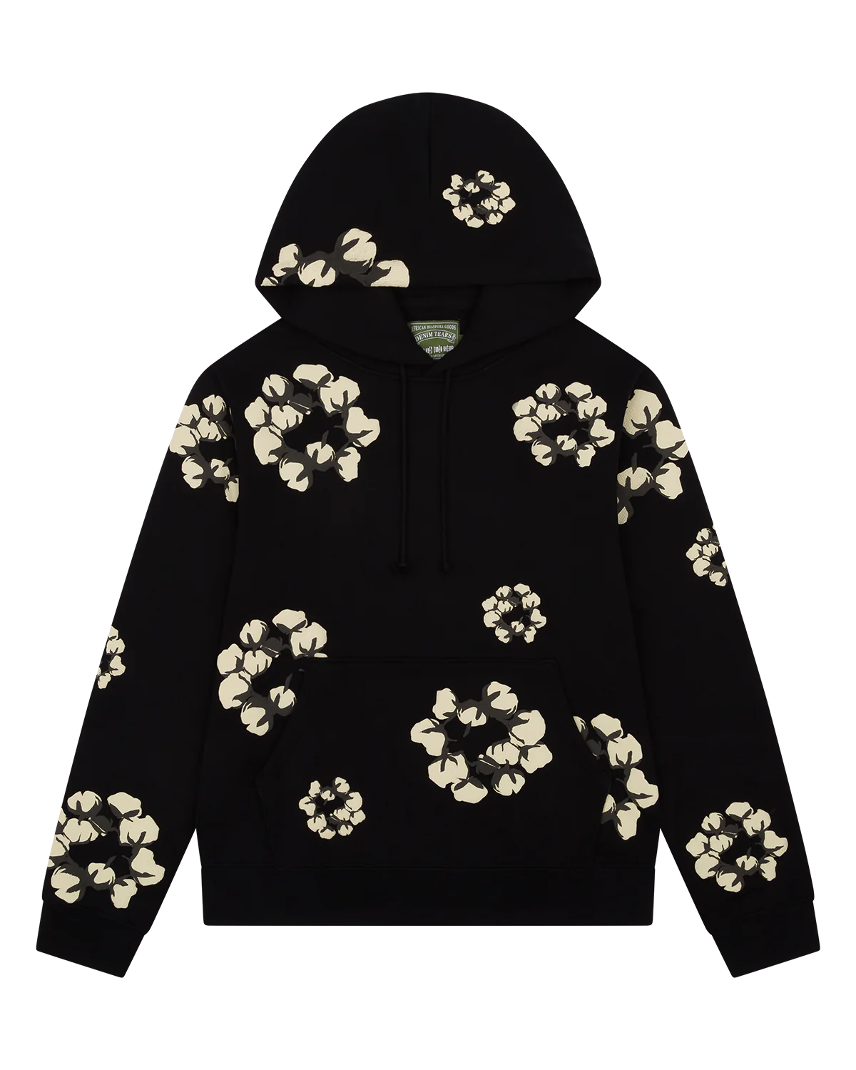 Denim Tears "Cactus Tears" Wreath Hoodie- Black