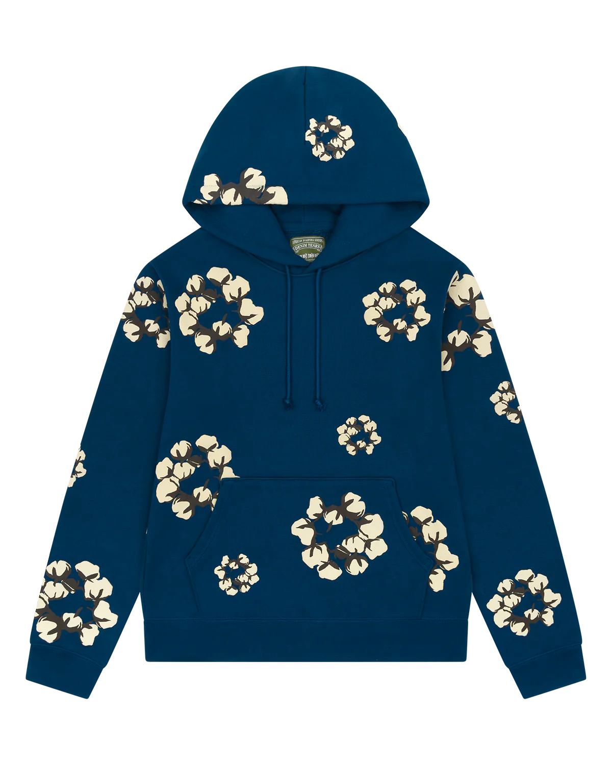 Denim Tears "Cactus Tears" Wreath Hoodie- Navy