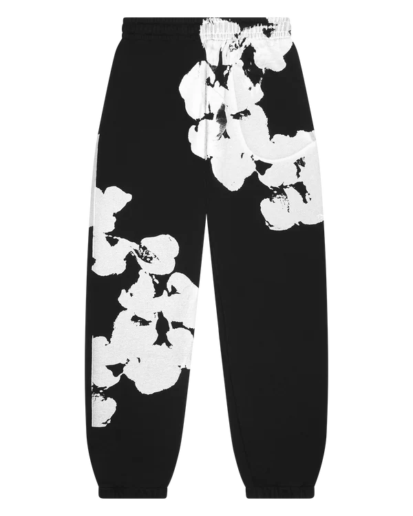 Denim Tears Biggie Cotton Wreath Sweatpants- Black