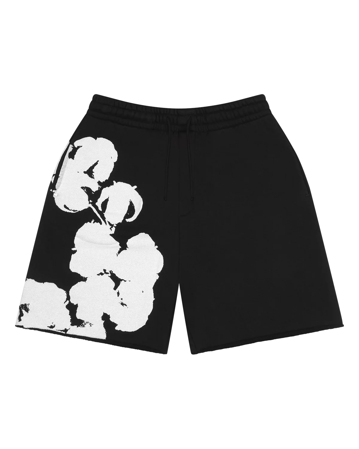 Denim Tears Biggie Cotton Wreath Sweat Shorts- Black