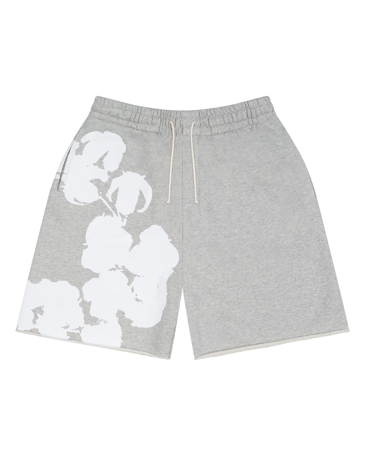 Denim Tears Biggie Cotton Wreath Sweat Shorts- Grey