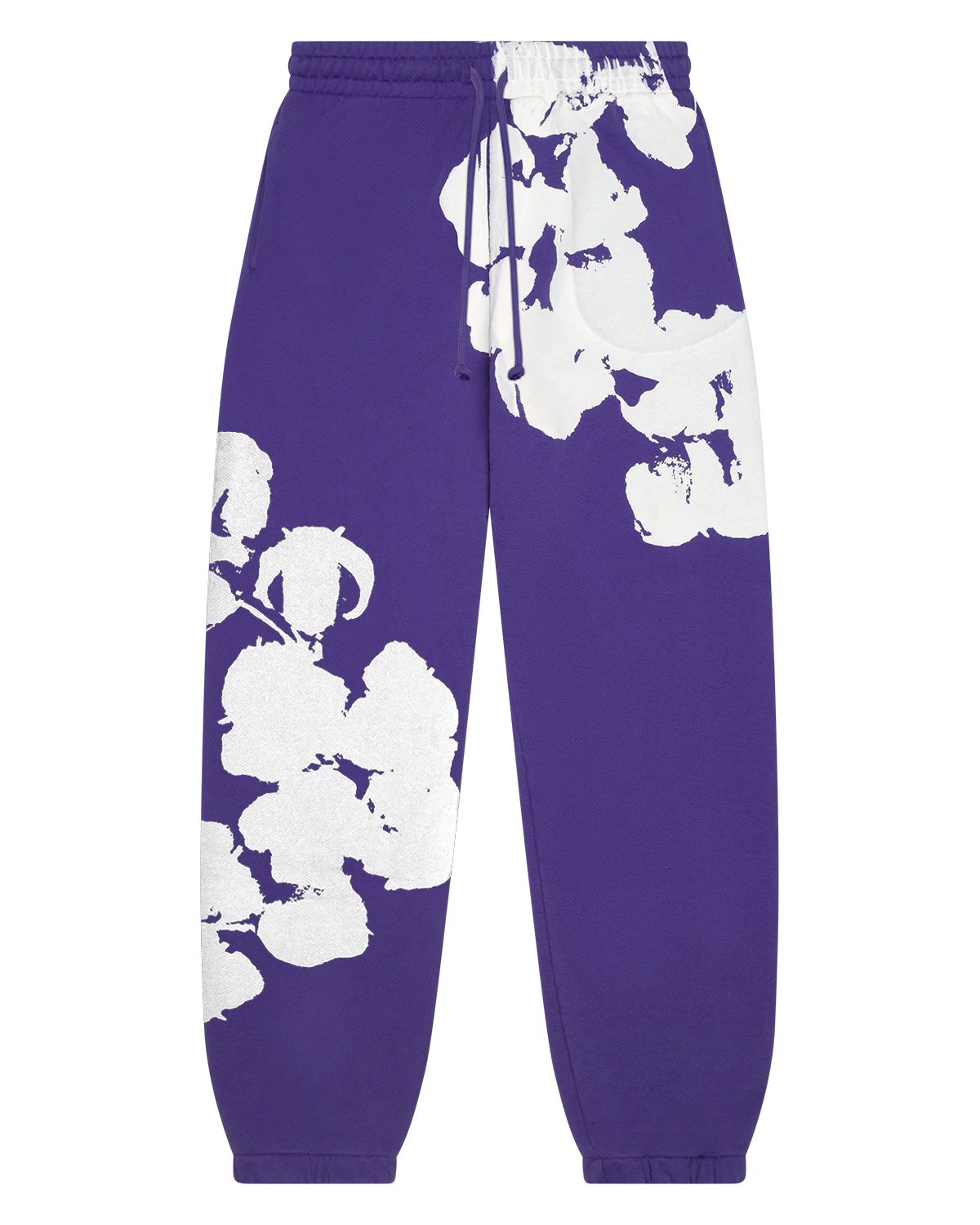 Denim Tears Biggie Cotton Wreath Sweatpants- Purple