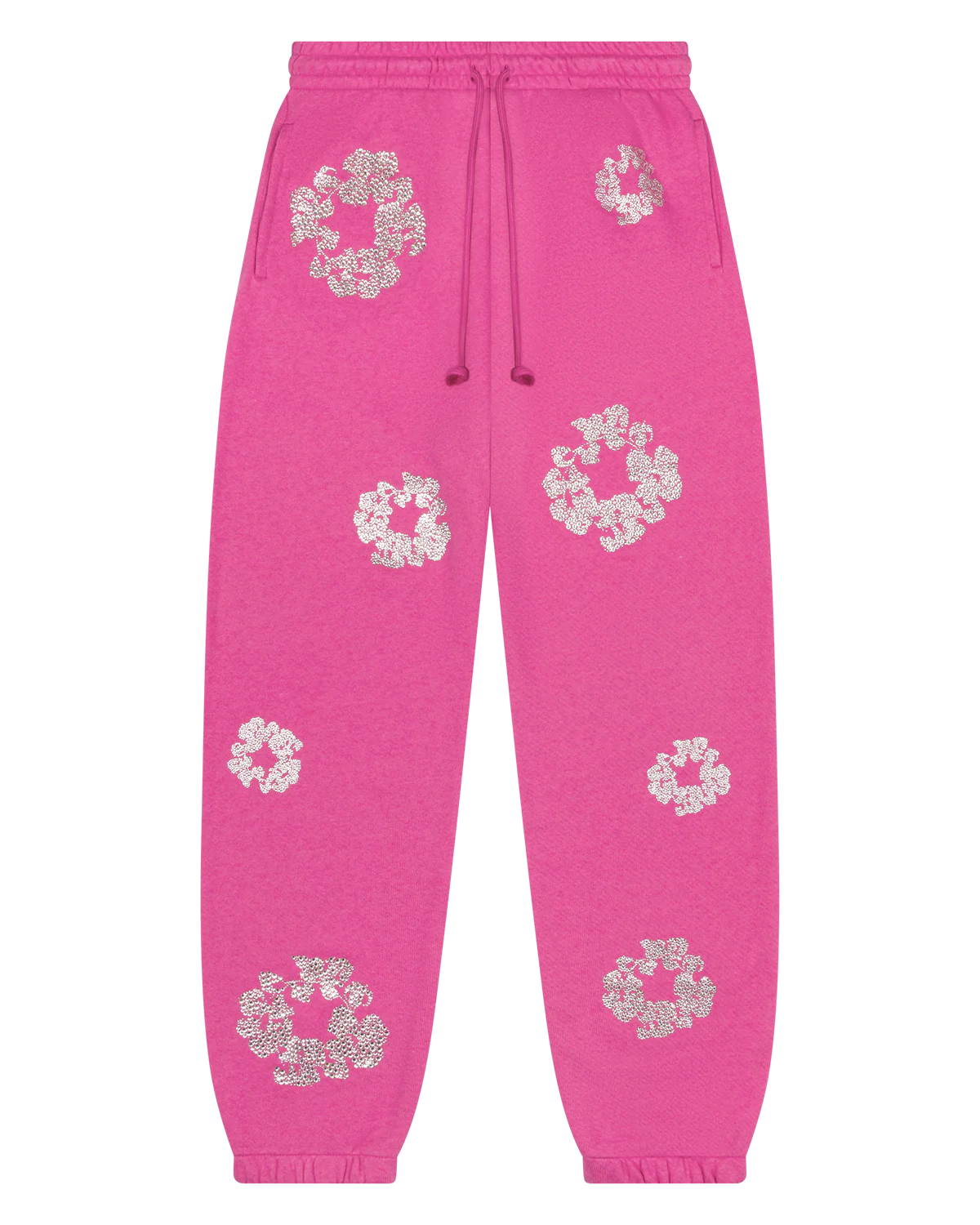 Denim Tears Cashmere Swarovski Cotton Wreath Sweatpants- Pink