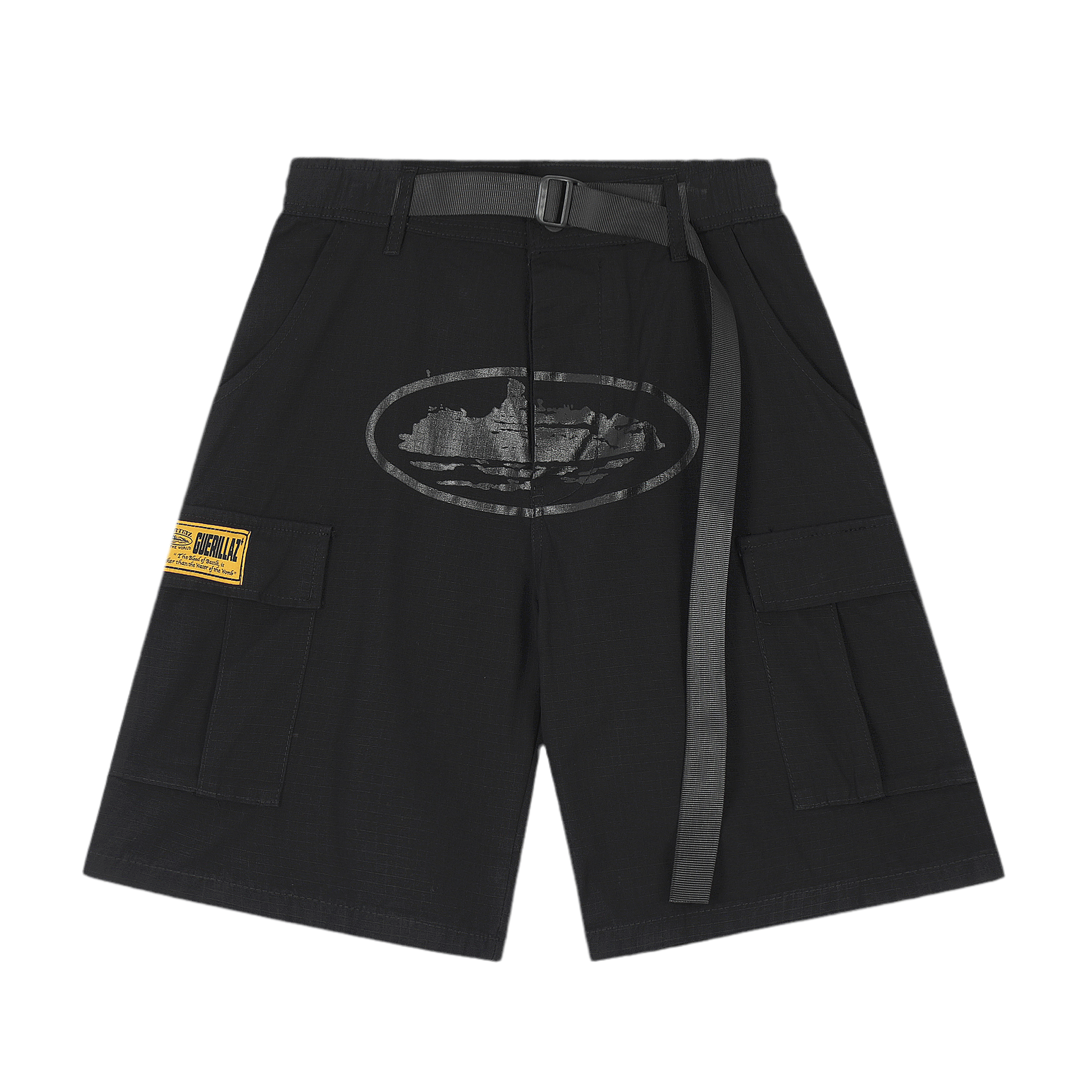 Corteiz Cargo Shorts- Black