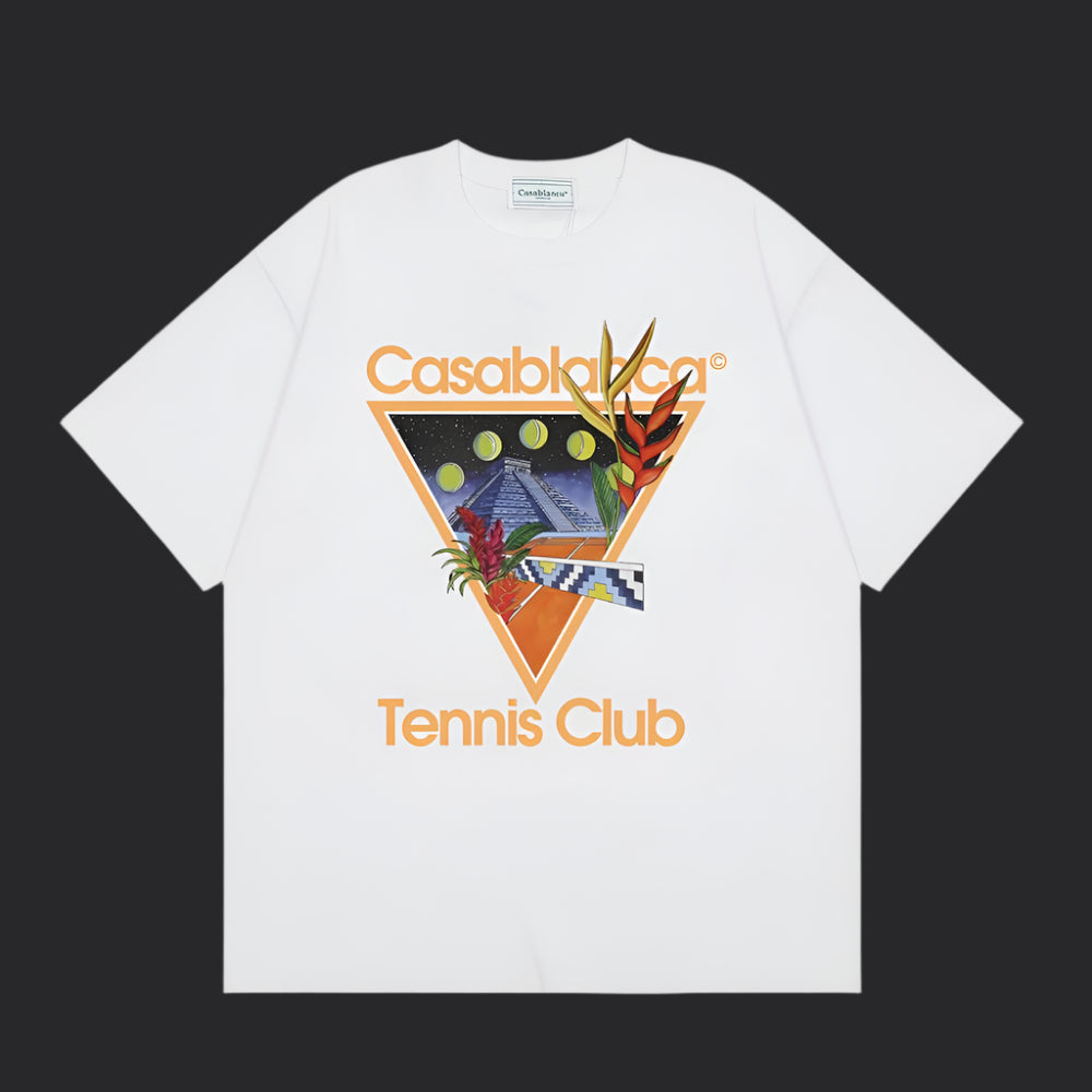 Casablanca Tennis T-Shirt- White