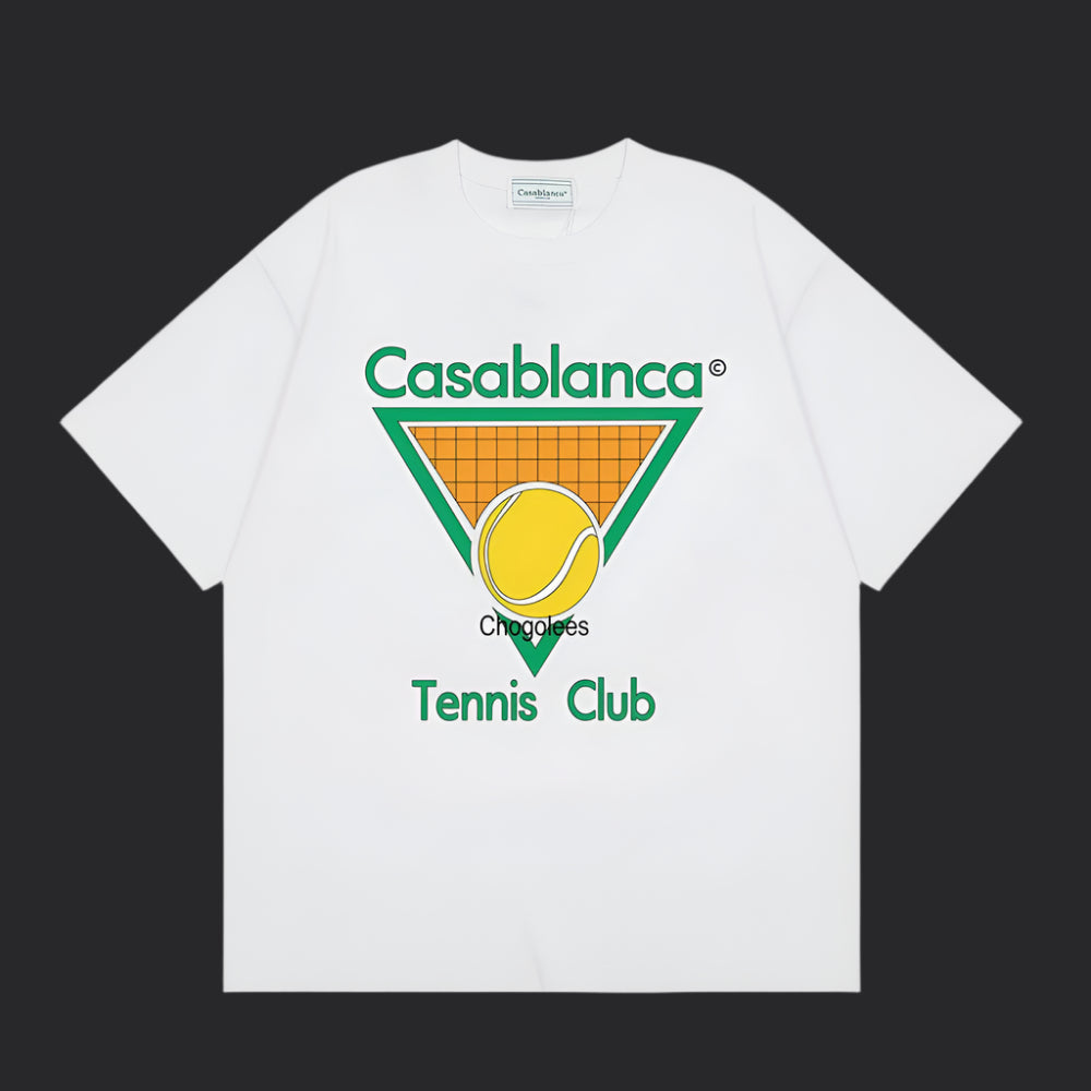 Casablanca Tennis T-Shirt- White