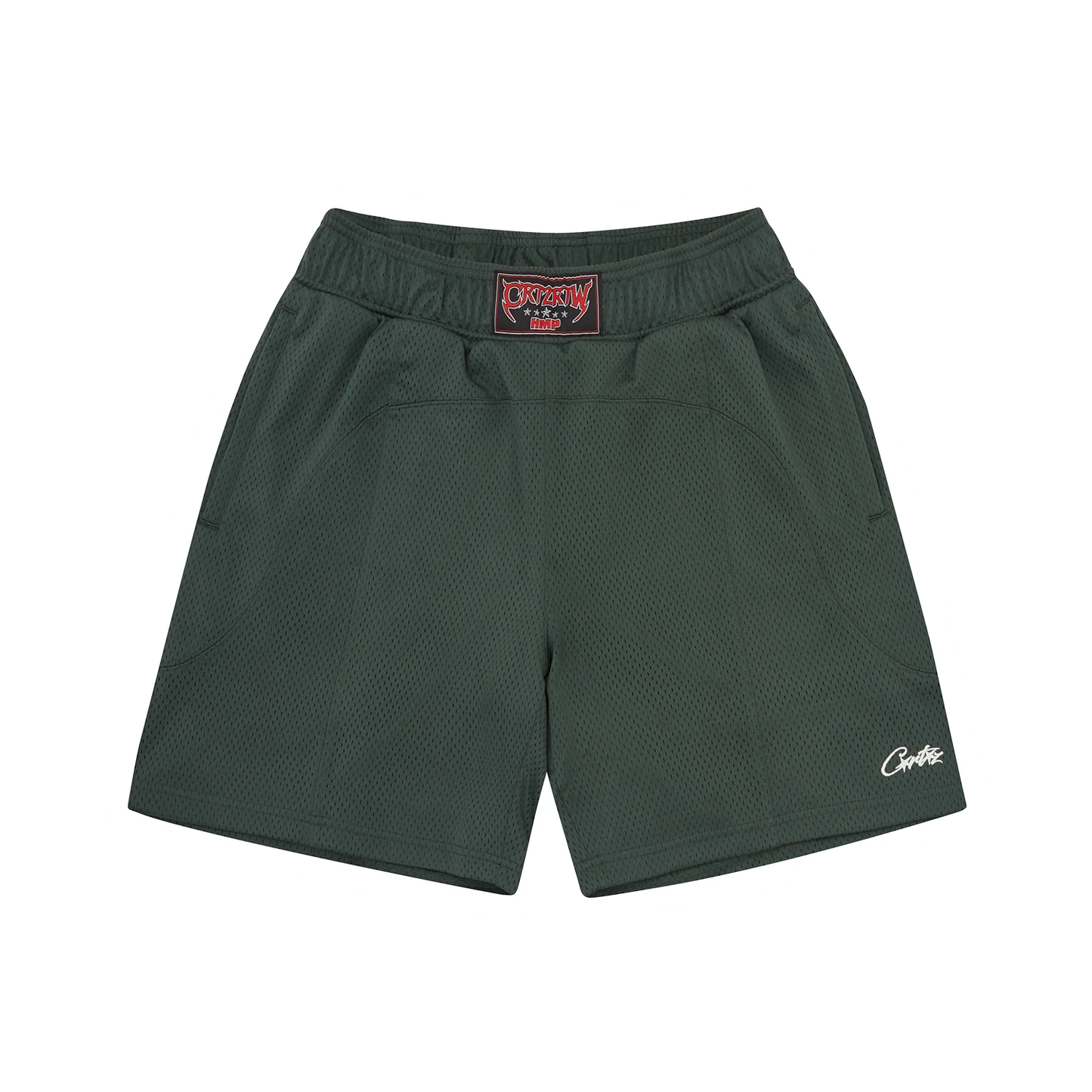 Corteiz HMP Mesh Panel Shorts- Forest Green