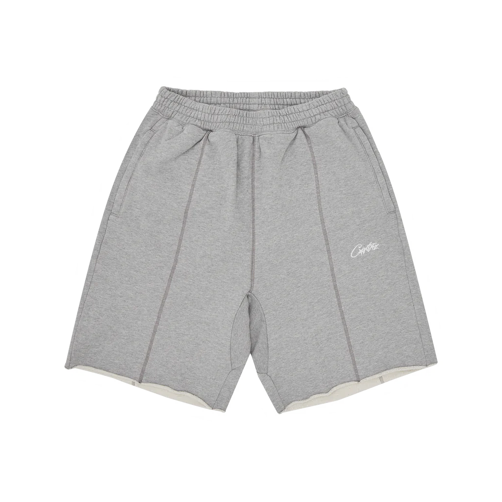 Corteiz HMP Raw Hem Shorts - Heather Grey