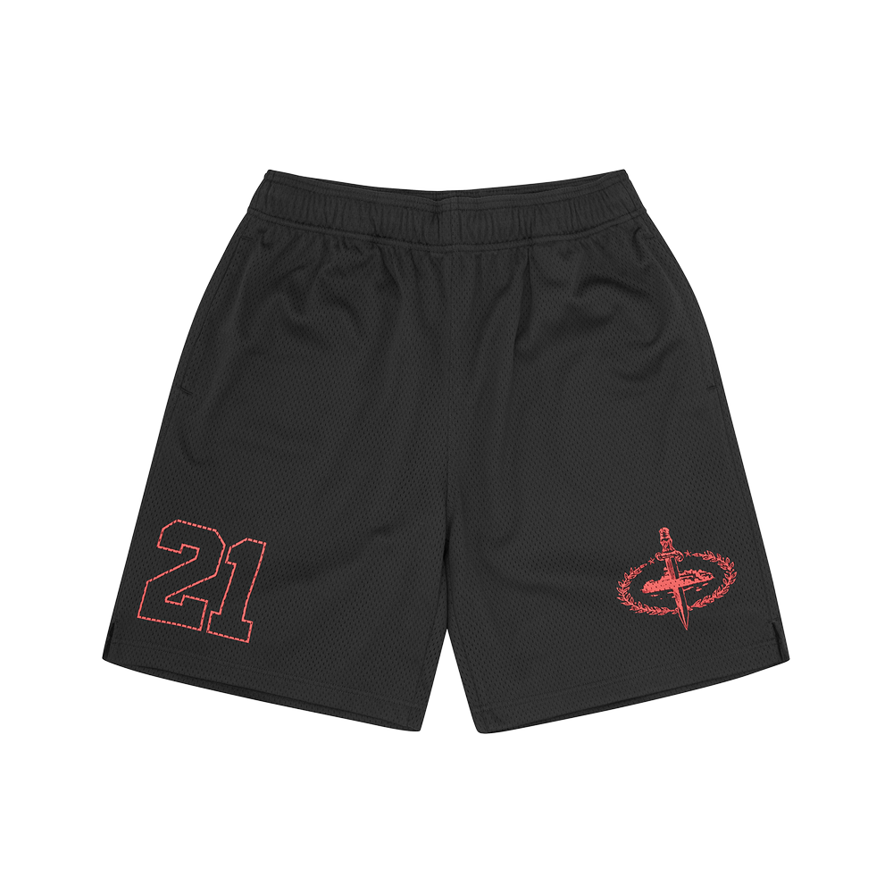 Corteiz x Slaughter Gang 21 Savage Mesh Shorts