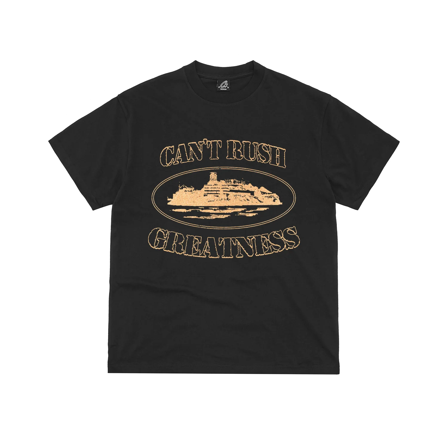 Corteiz X Central Cee "Can't Rush Greatness" Black T-Shirt