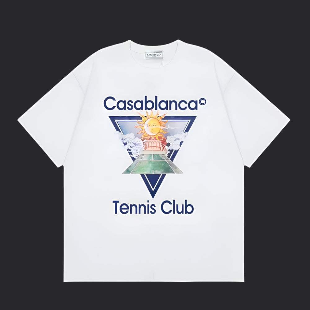 Casablanca Tennis T-Shirt- White