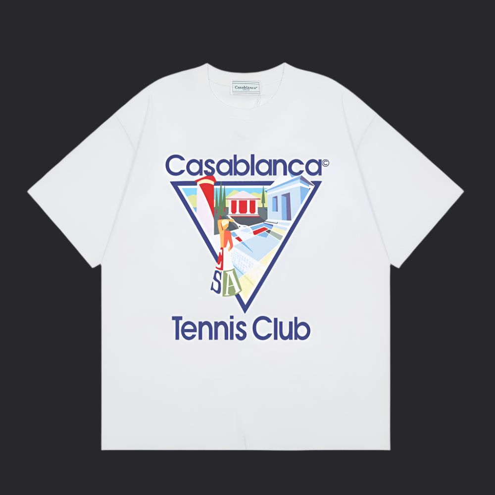 Casablanca Tennis T-Shirt- White
