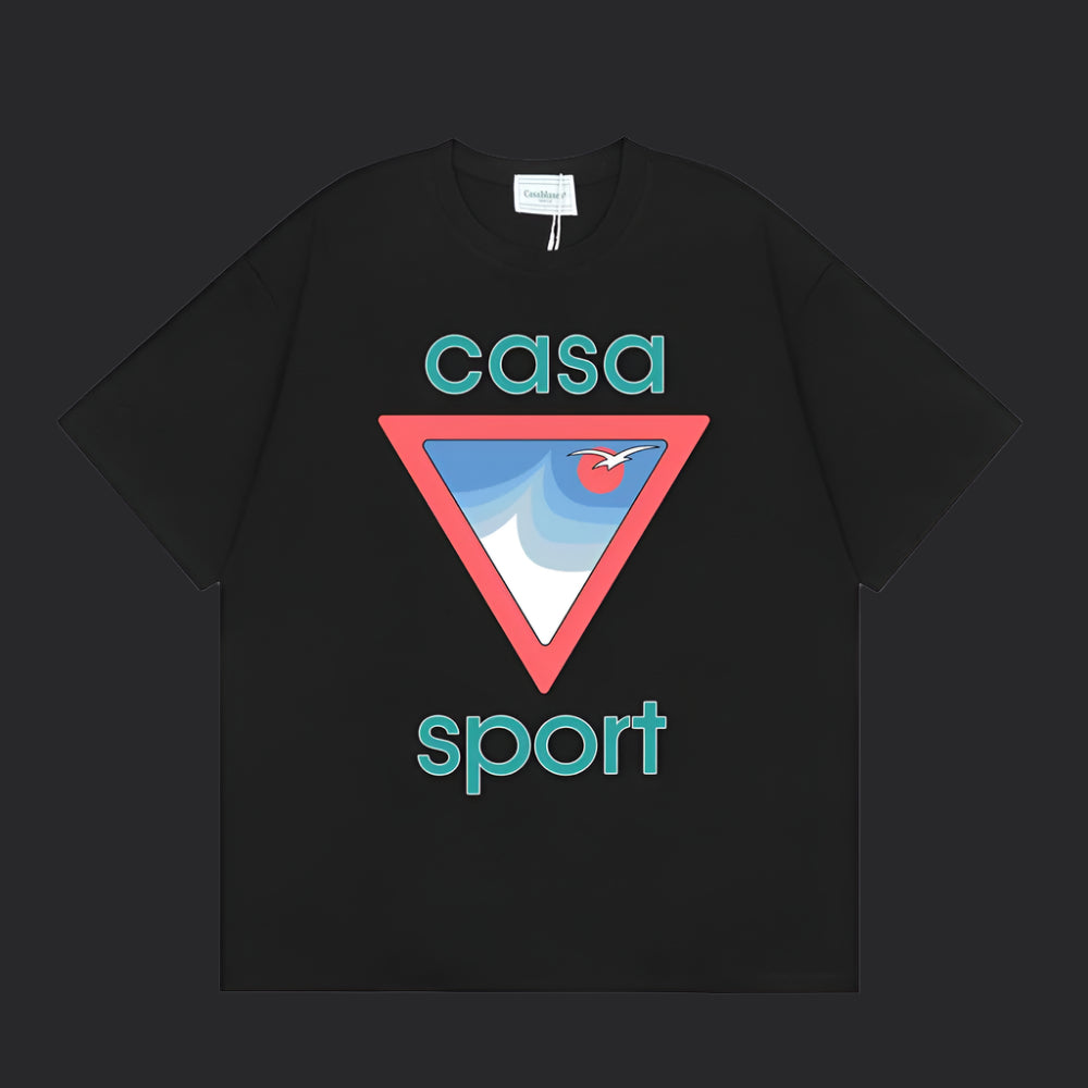 Casablanca Sport T-Shirt- Black