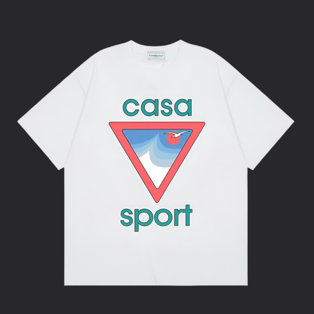 Casablanca Sport T-Shirt- White