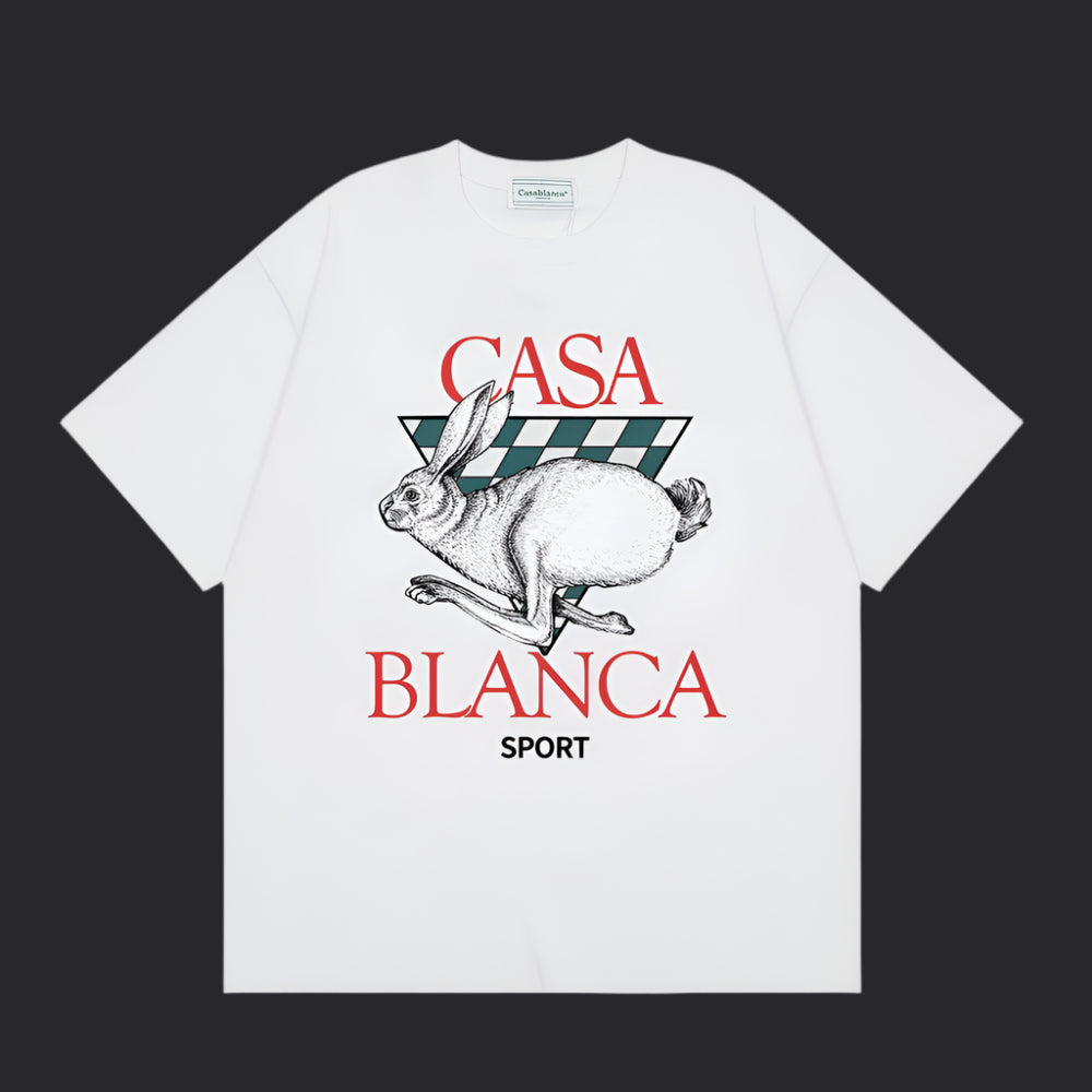 Casablanca Sport T-Shirt- White
